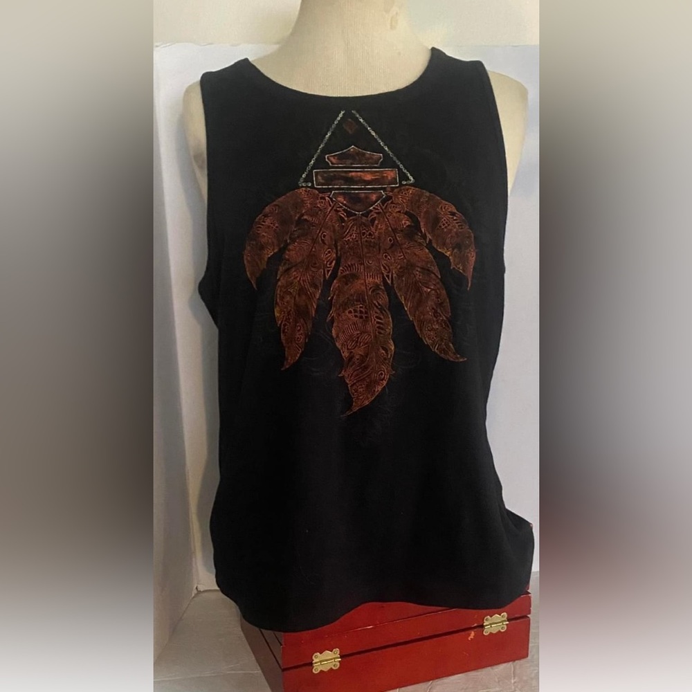 Harley Davidson Beaded Open Back Top